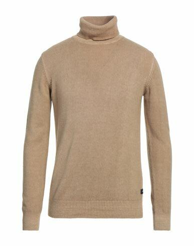 40weft Man Turtleneck Sand Wool, Nylon Cover