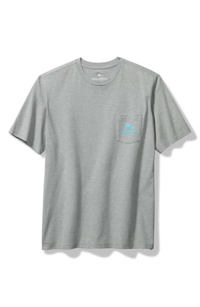 Tommy Bahama No Contact Delivery Cotton Pocket Graphic T-Shirt in Grey Heather Cover