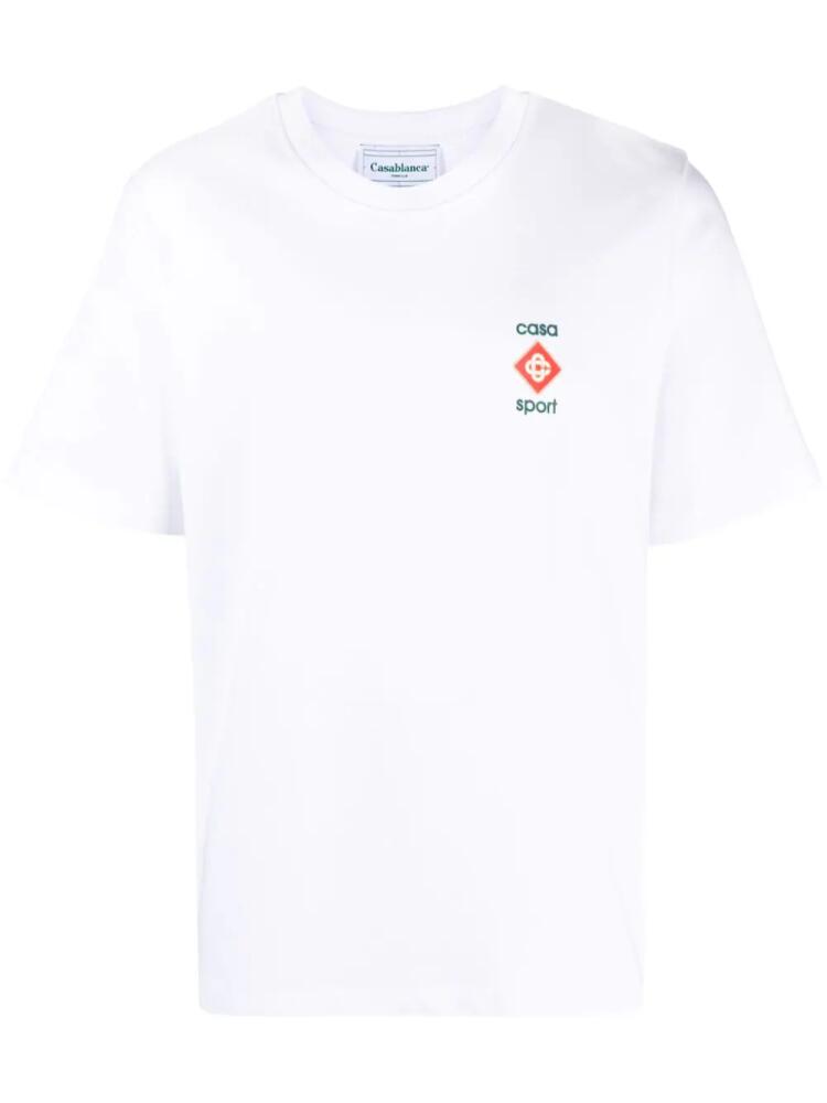 Casablanca Casa Sport logo-print T-shirt - White Cover