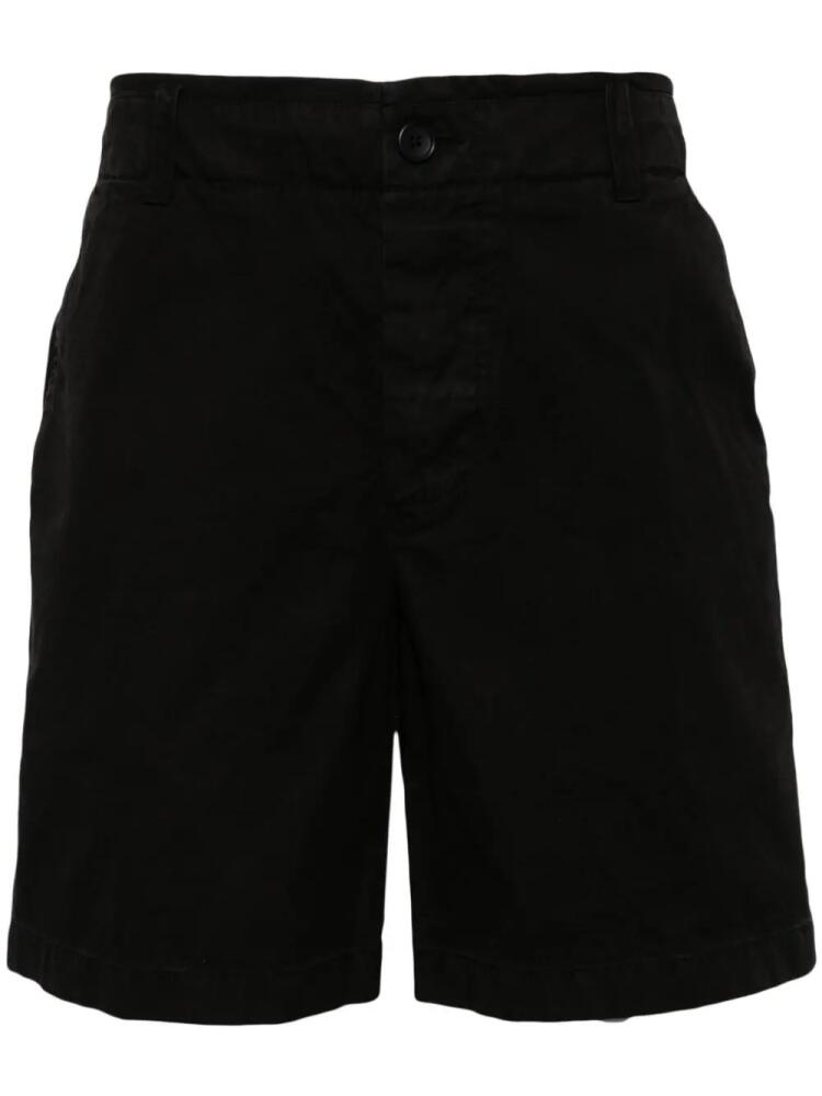 James Perse straight-leg cotton shorts - Black Cover