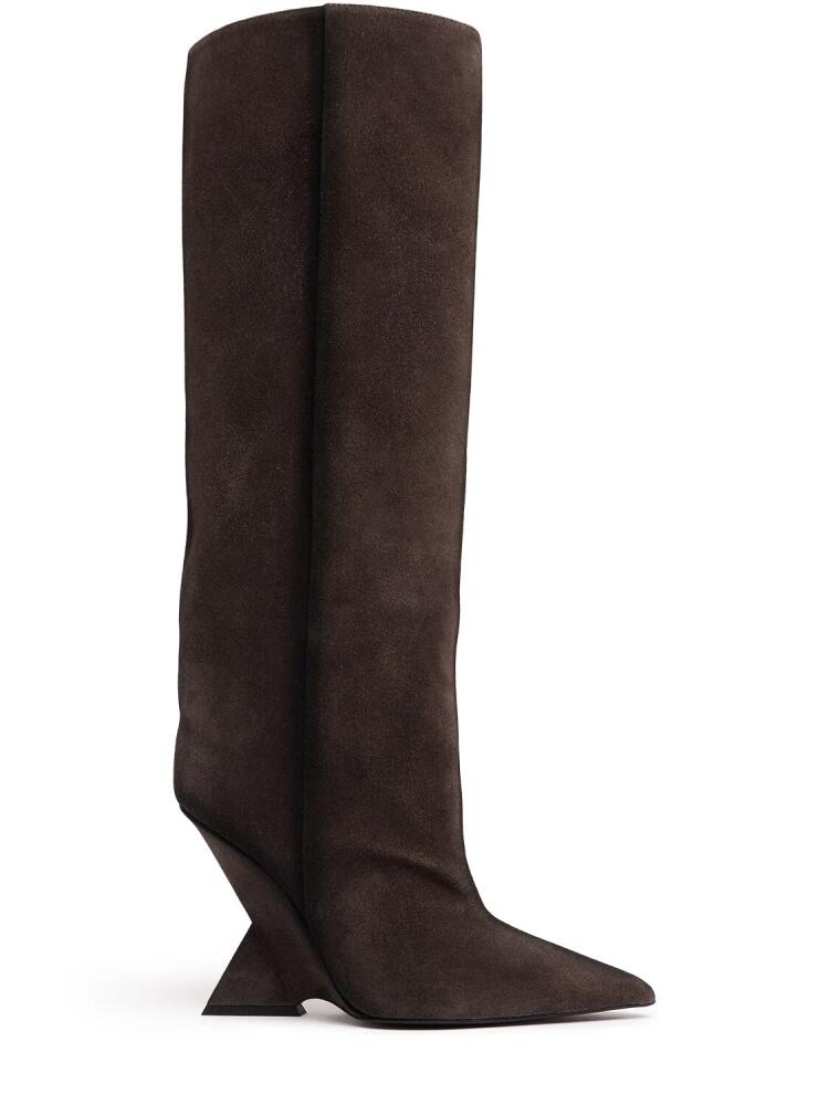 THE ATTICO 105mm Cheope Suede Tube Boots Cover