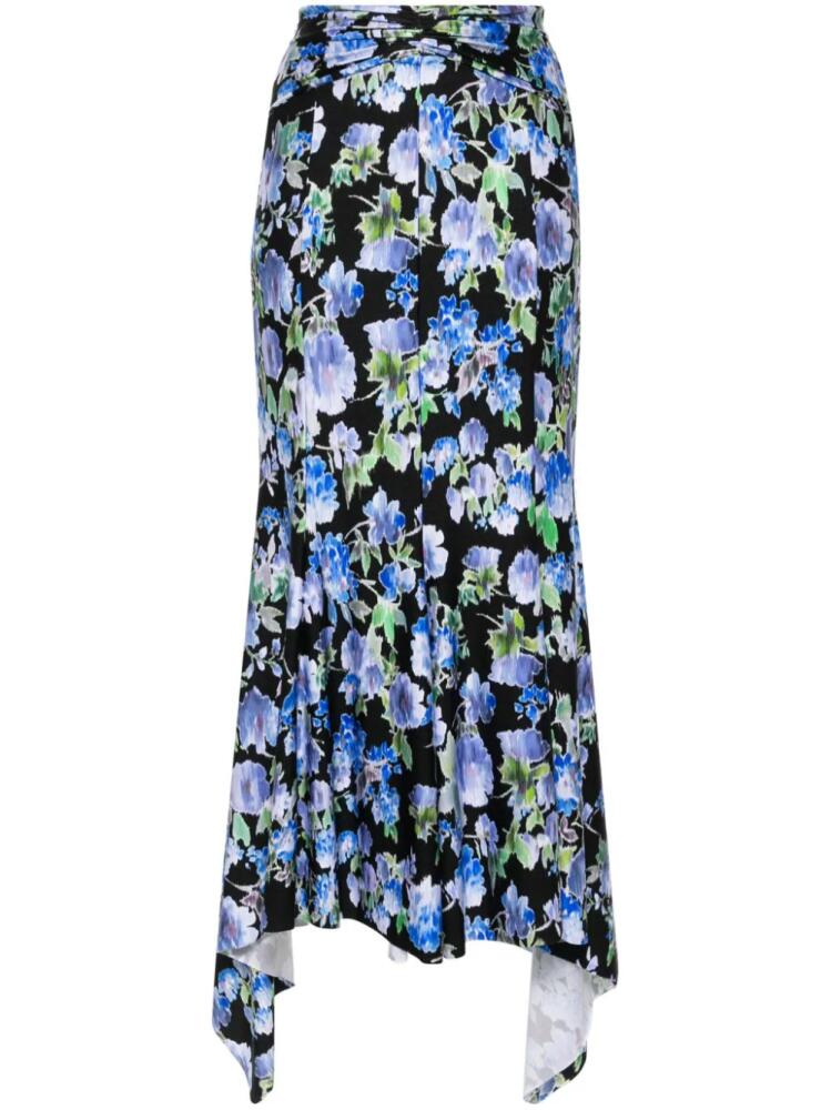 Philosophy Di Lorenzo Serafini floral-print midi skirt - Blue Cover