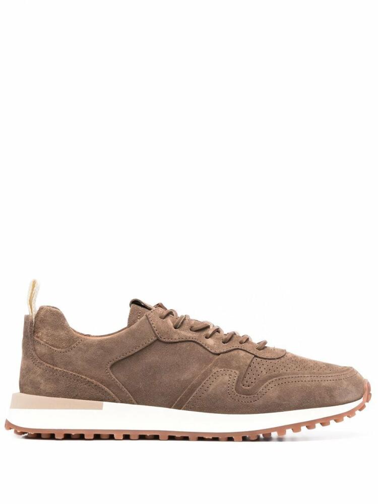 Buttero perforated-detail low-top sneakers - Brown Cover