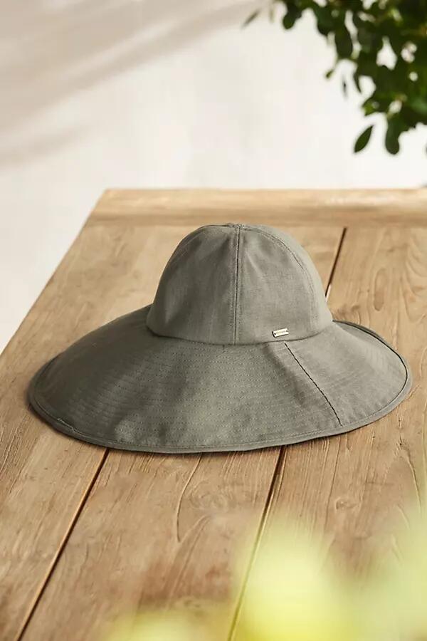 Terrain Asymmetrical Brim Cotton Crusher Hat, Solid Cover