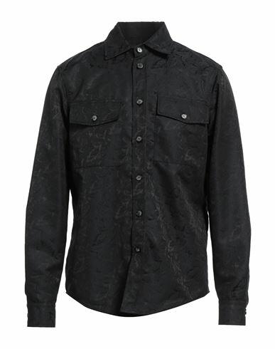 Messagerie Man Shirt Black Polyester, Wool, Viscose Cover