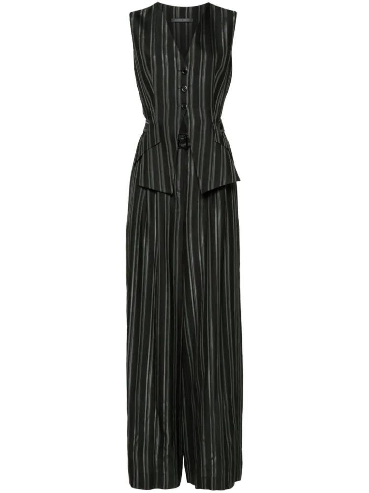 Alberta Ferretti striped jumpsuit - Grey Cover