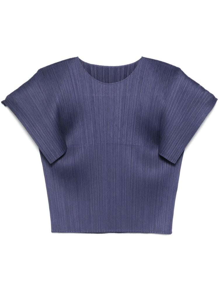 Pleats Please Issey Miyake MC August top - Blue Cover