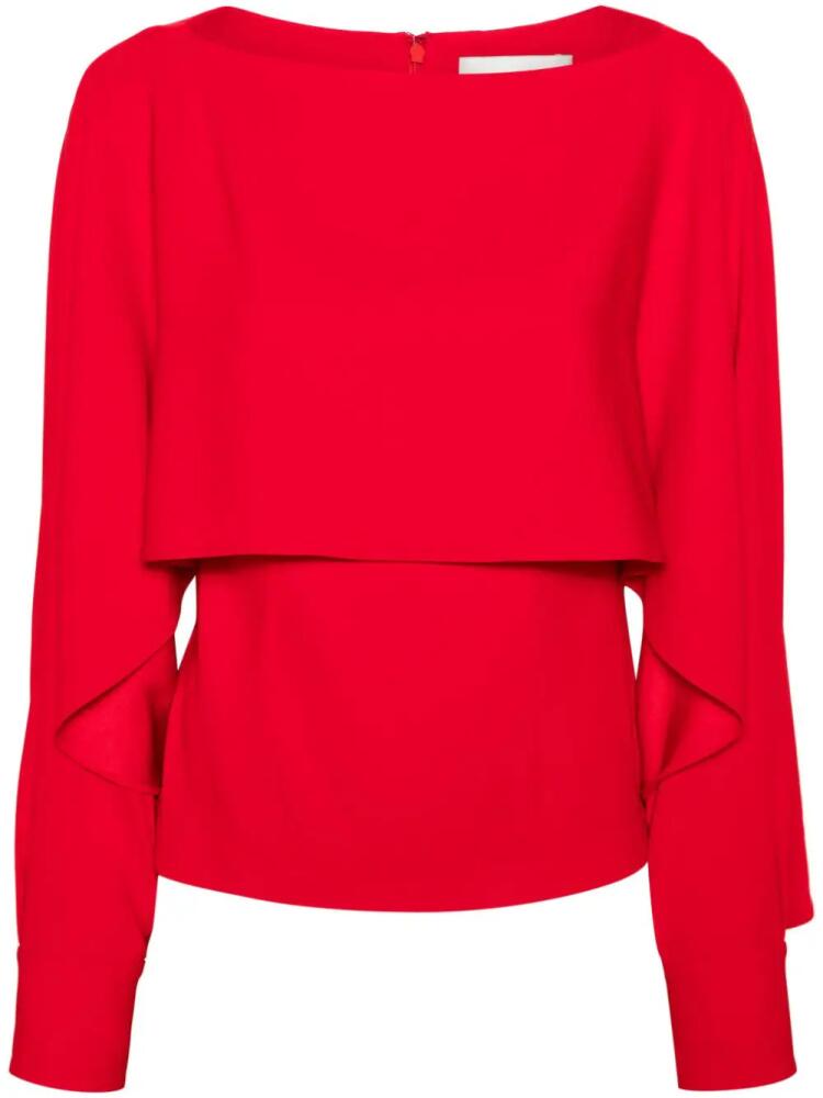 Roland Mouret layered crepe blouse Cover