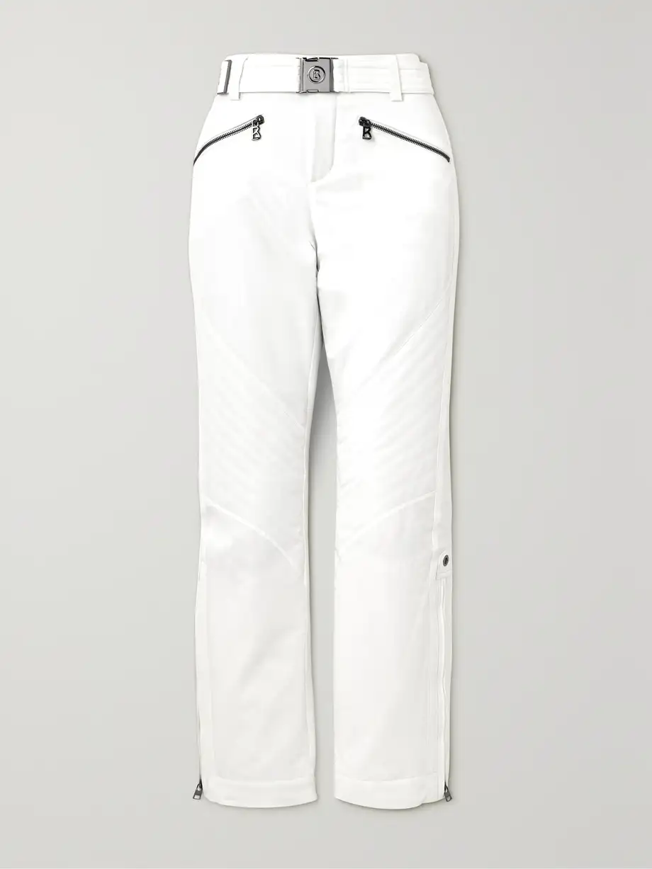 Bogner - Fraenzi Belted Slim-leg Ski Pants - Off-white Cover