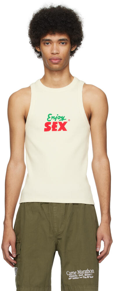 Carne Bollente Off-White 'Enjoy!' Tank Top Cover