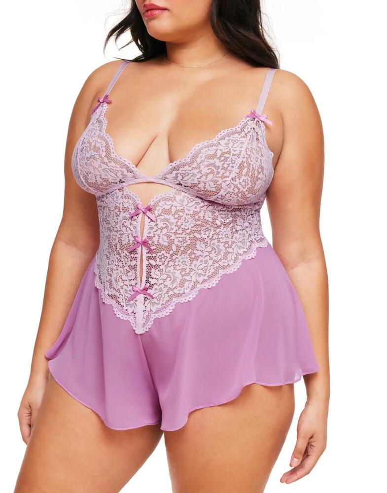 Adore Me Odessa Romper Lingerie in Medium Pink Cover