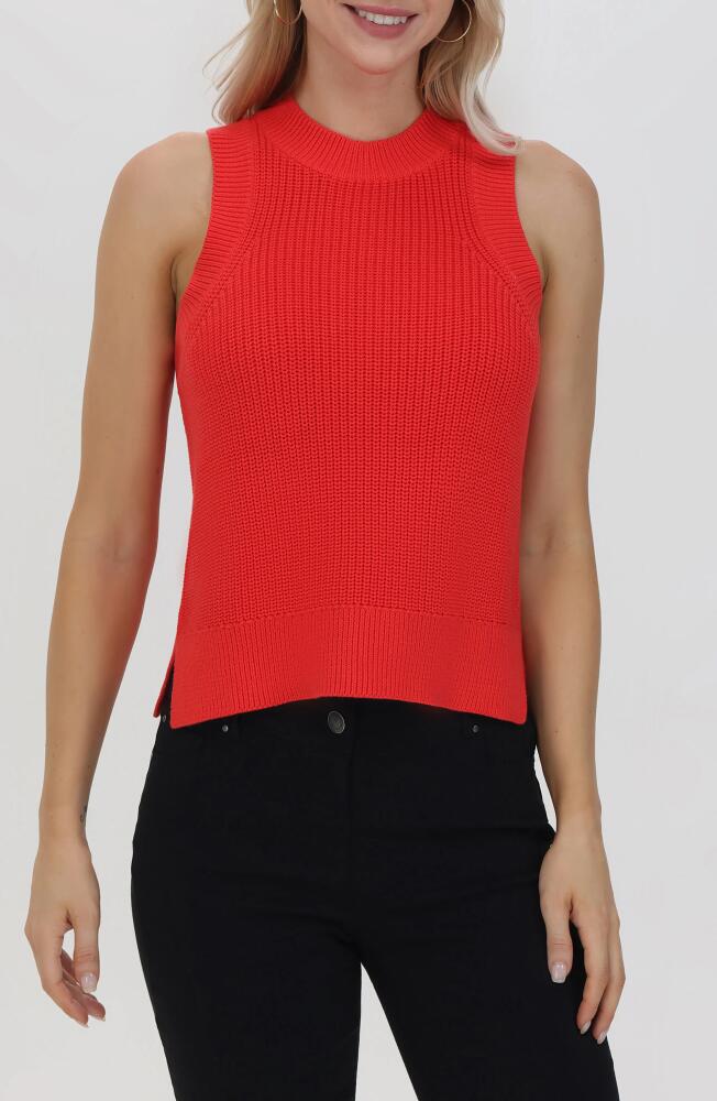 525 Demi Cotton Sweater Vest in Hibiscus Cover