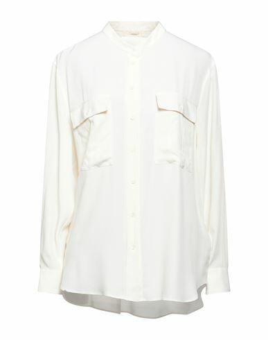 Glanshirt Woman Shirt Beige Acetate, Silk Cover