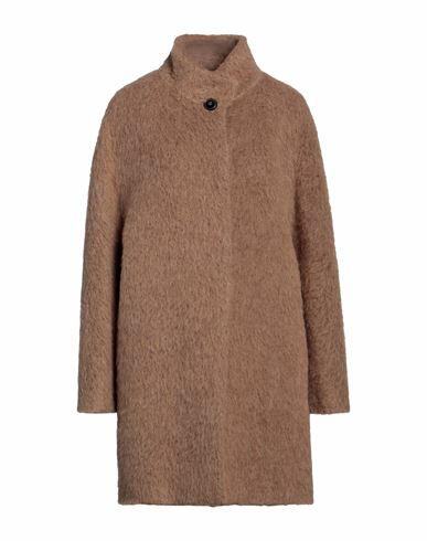 Cinzia Rocca Woman Coat Camel Acrylic, Polyester, Wool, Alpaca wool, Polyamide Cover