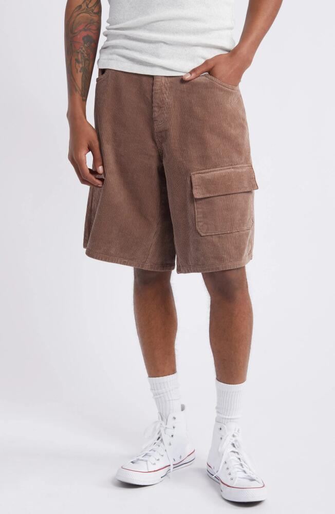 Elwood Baggy Corduroy Shorts in Cedar Cover