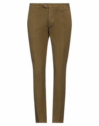 0/zero Construction Man Pants Military green Cotton, Elastane Cover