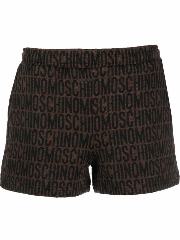 Moschino logo-print shorts - Brown Cover