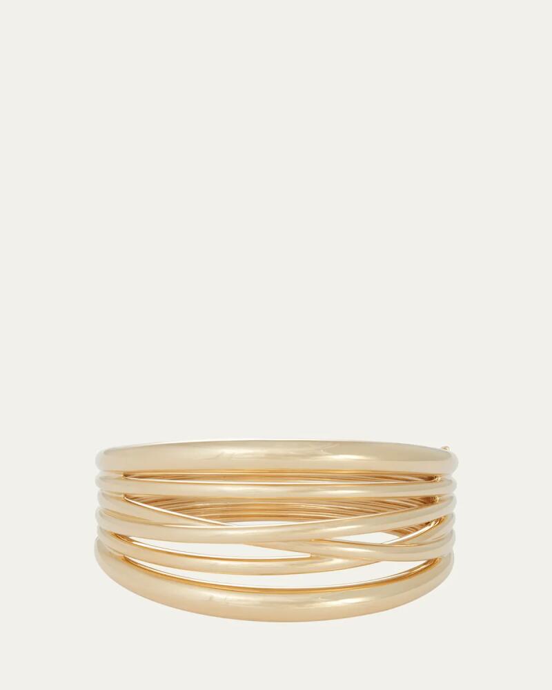 Sidney Garber 18K Yellow Gold Scribble Bracelet Cover