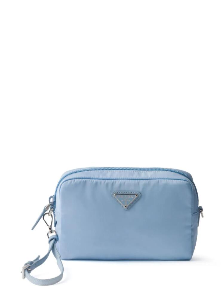 Prada triangle-logo Re-Nylon pouch - Blue Cover