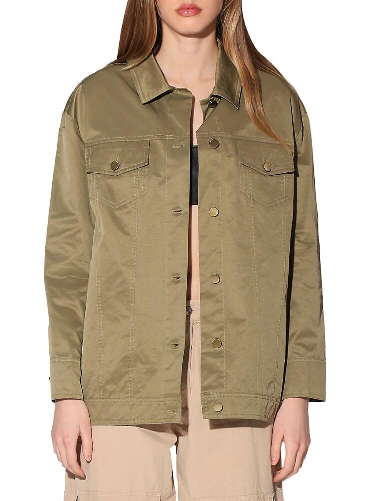 Walter Baker Women's Sutton Point Collar Jacket - Army Cover