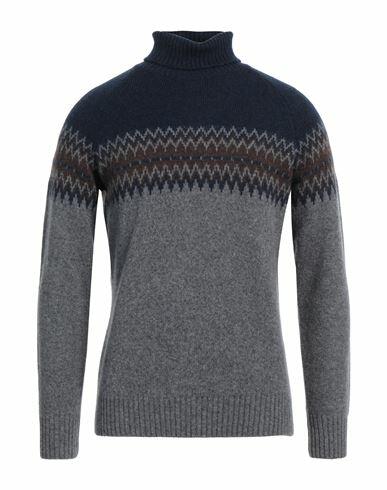 Ferrante Man Turtleneck Midnight blue Merino Wool, Polyamide Cover