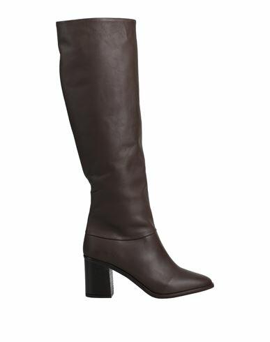 Ottod'ame Woman Boot Dark brown Soft Leather Cover