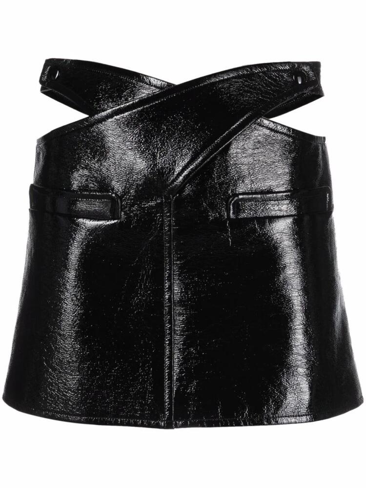 Courrèges cut-out detail skirt - Black Cover