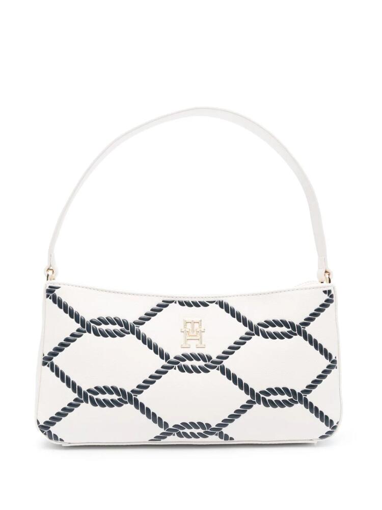 Tommy Hilfiger rope-print shoulder bag - Neutrals Cover