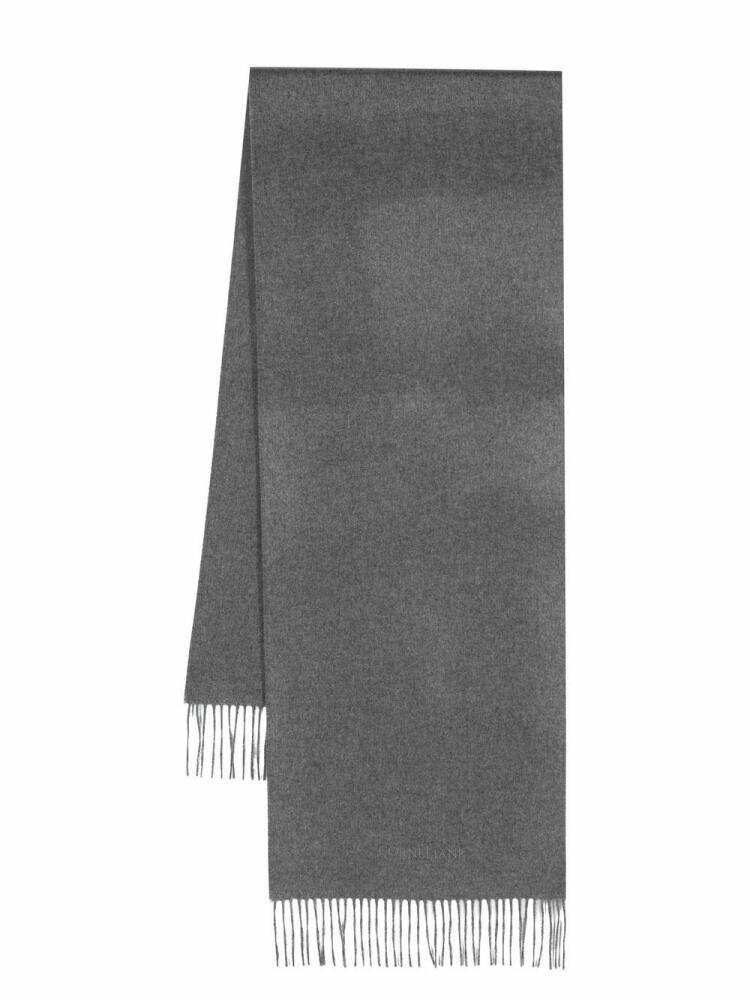 Corneliani fringed cashmere scarf - Grey Cover