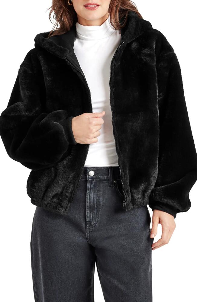 Splendid Mikki Faux Fur Hoodie in Black Cover