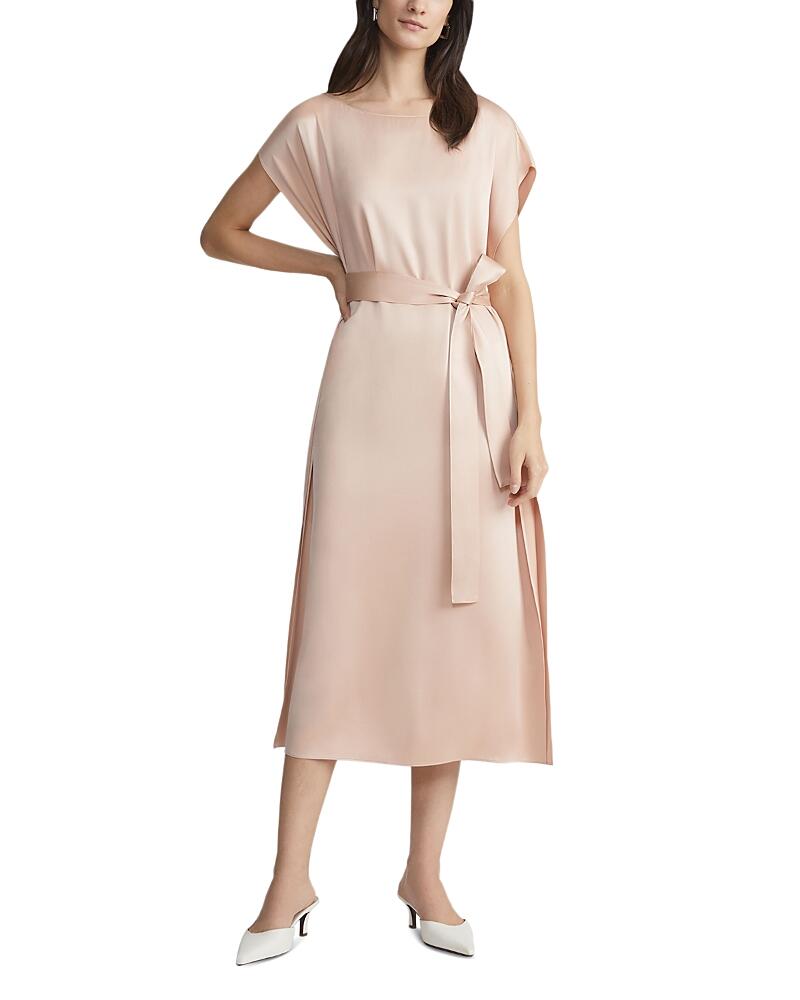 Lafayette 148 New York Silk Belted Cap Sleeve Dress Cover