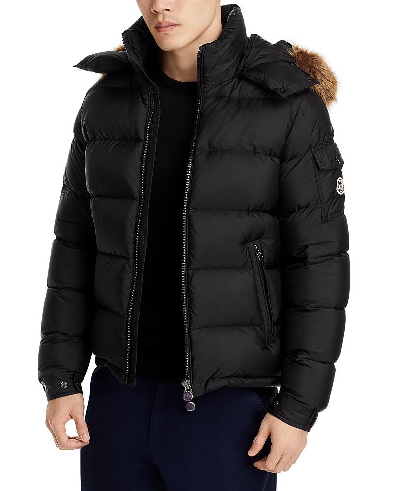 Moncler Mayaf Faux Fur Trim Hooded Down Puffer Jacket Cover