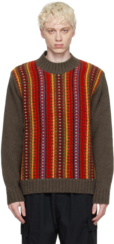 YMC Red & Brown Bluto Sweater Cover