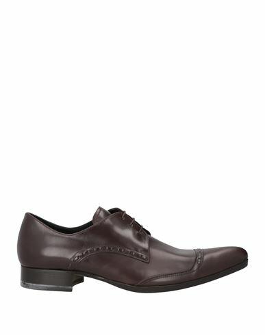 Bruno Bordese Man Lace-up shoes Dark brown Leather Cover