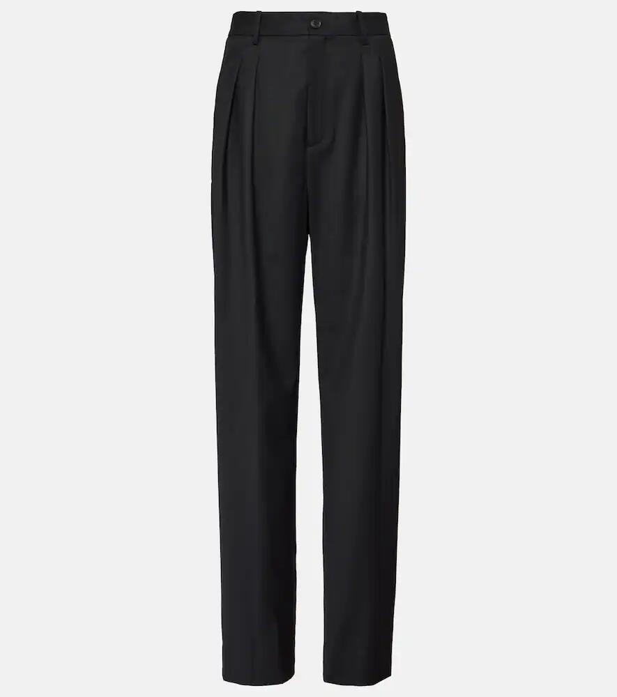 Nili Lotan Etienne pleated virgin wool pants Cover