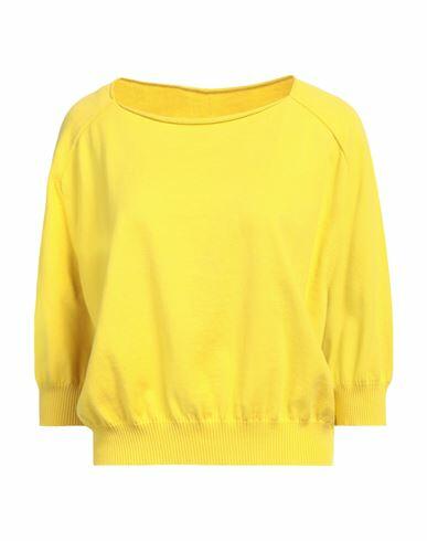 Liviana Conti Woman Sweater Yellow Cotton, Viscose, Polyamide Cover