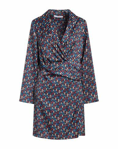 Le Sarte Del Sole Woman Mini dress Navy blue Polyester, Elastane Cover