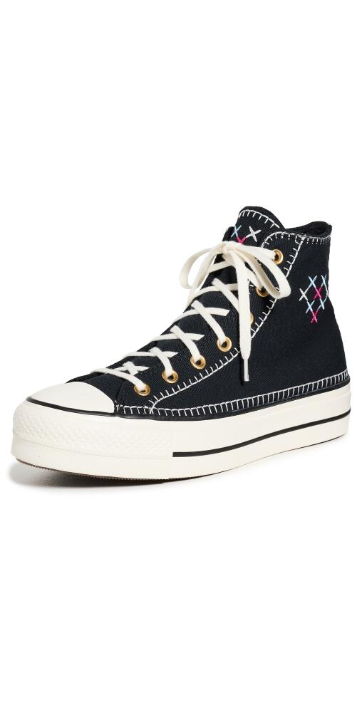 Converse Chuck Taylor All Star Platform Sneakers Black/Egret/Gold Cover