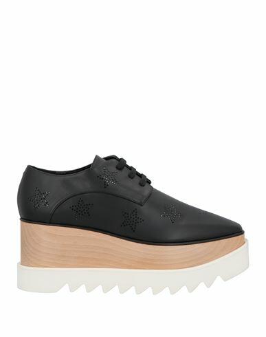 Stella Mccartney Woman Lace-up shoes Black Textile fibers Cover