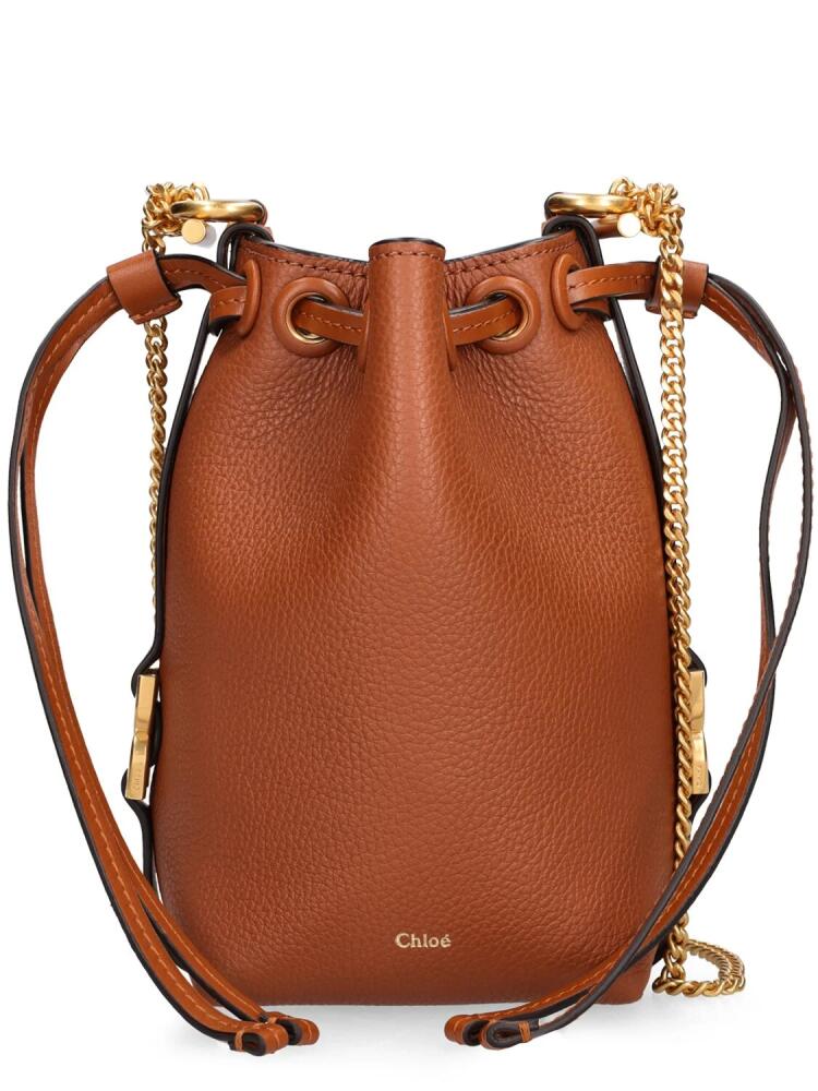 CHLOÉ Micro Marcie Bucket Leather Bag Cover