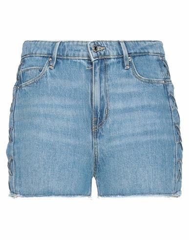 Guess Woman Denim shorts Blue Cotton Cover