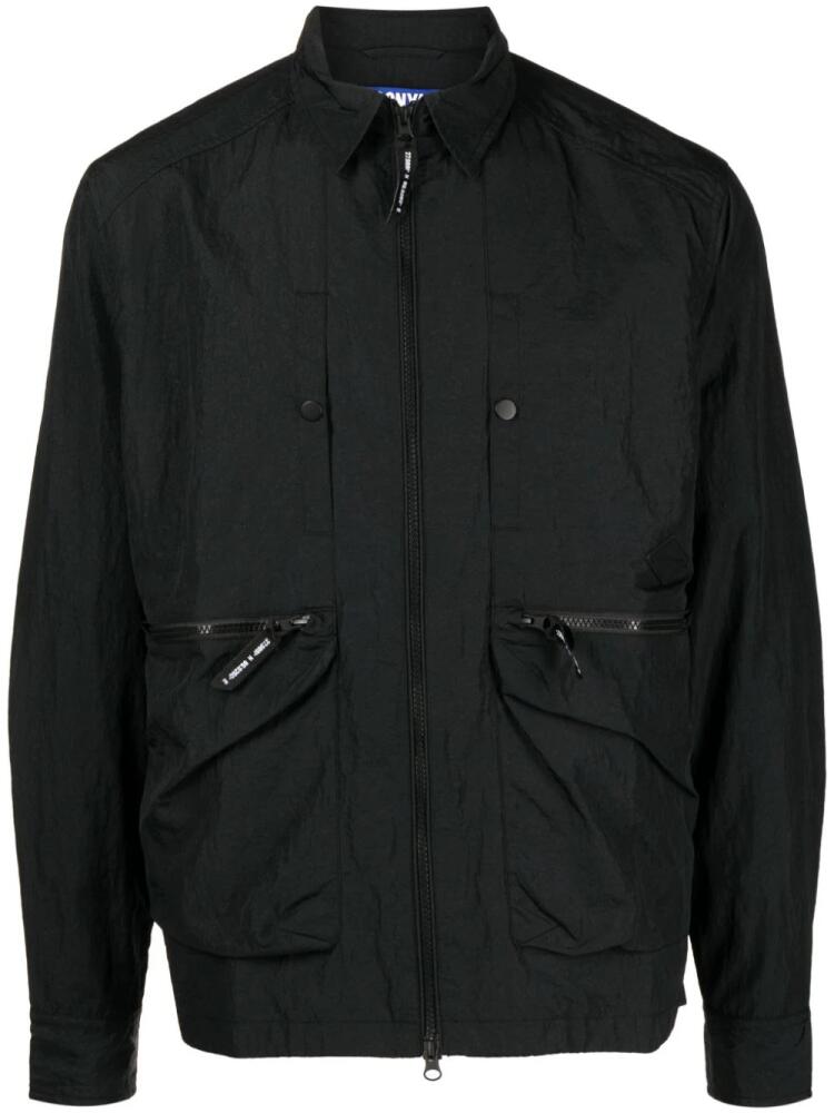 Spoonyard classic-collar lightweight shirt jacket - Black Cover