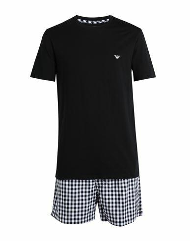 Emporio Armani Man Sleepwear Black Cotton Cover