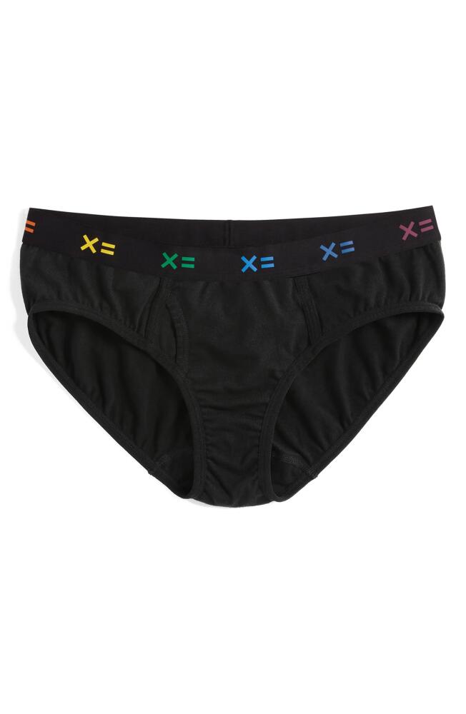 TomboyX Iconic Briefs in Black X Rainbow Cover