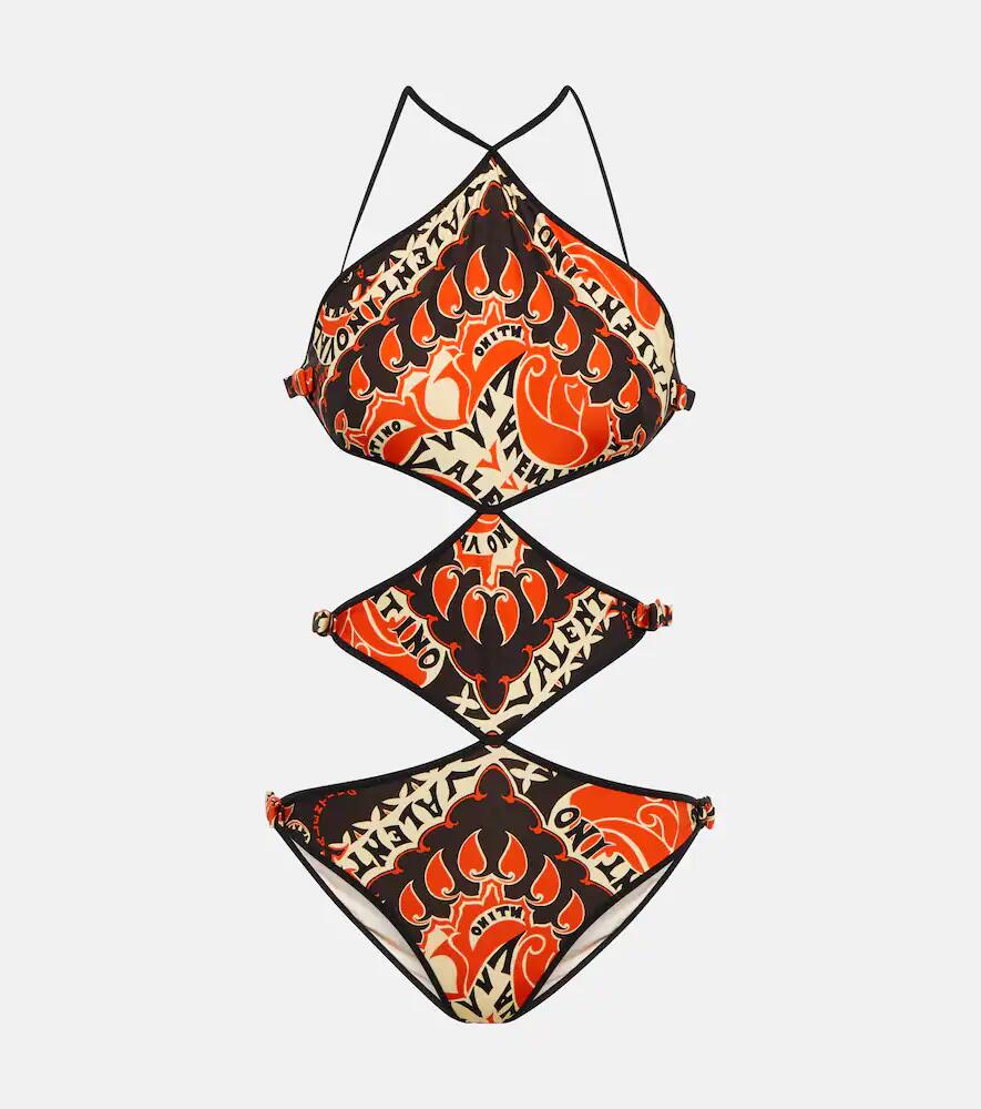 Valentino Mini Bandana halterneck swimsuit Cover