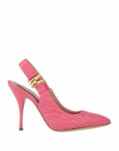 Moschino Woman Pumps Pink Leather Cover