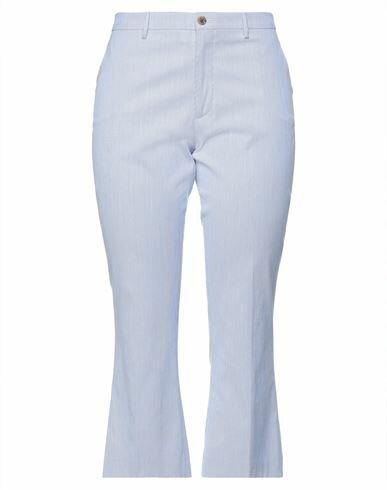 Berwich Woman Pants Blue Cotton, Elastane Cover