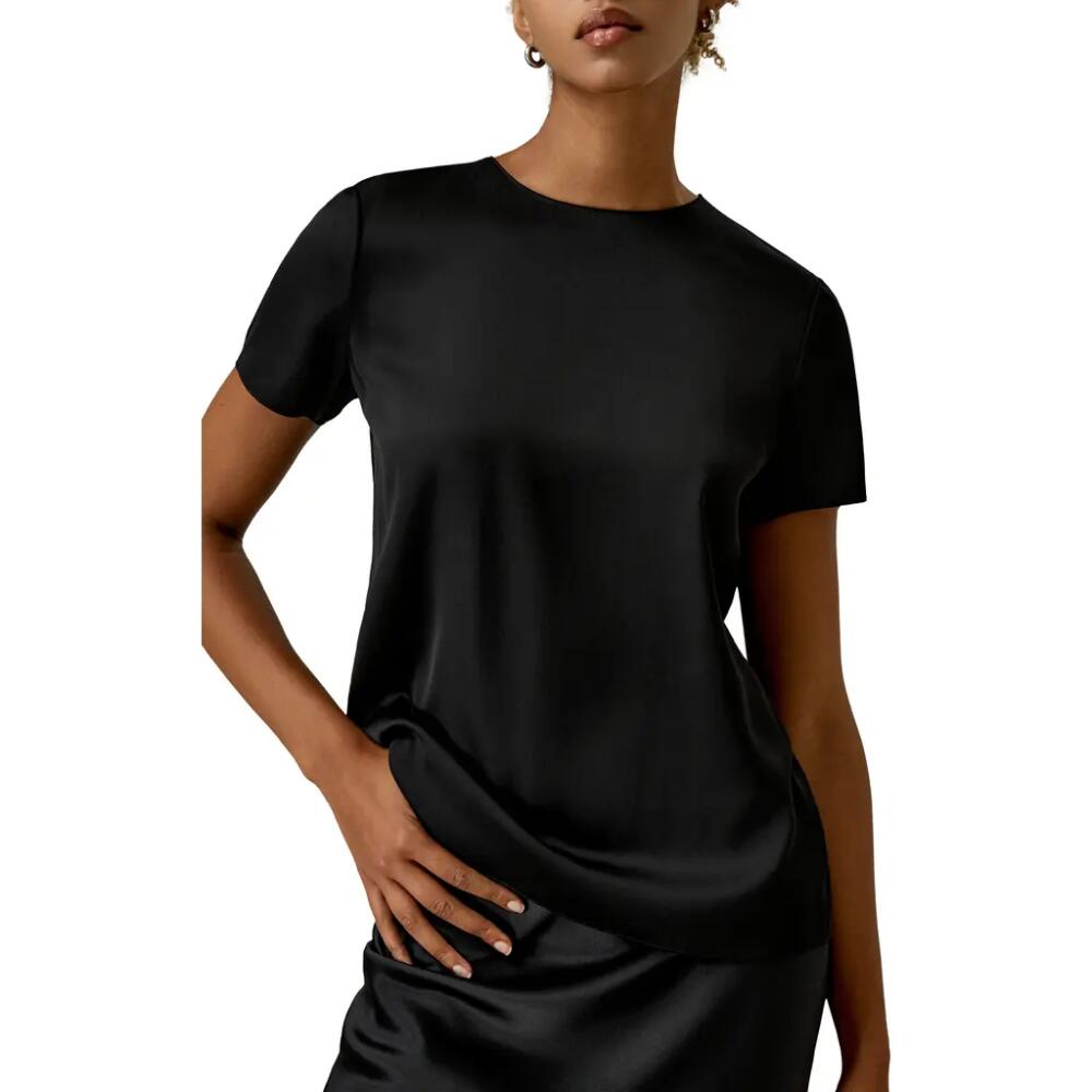 Lilysilk Basic Silk T Shirt in Black Cover