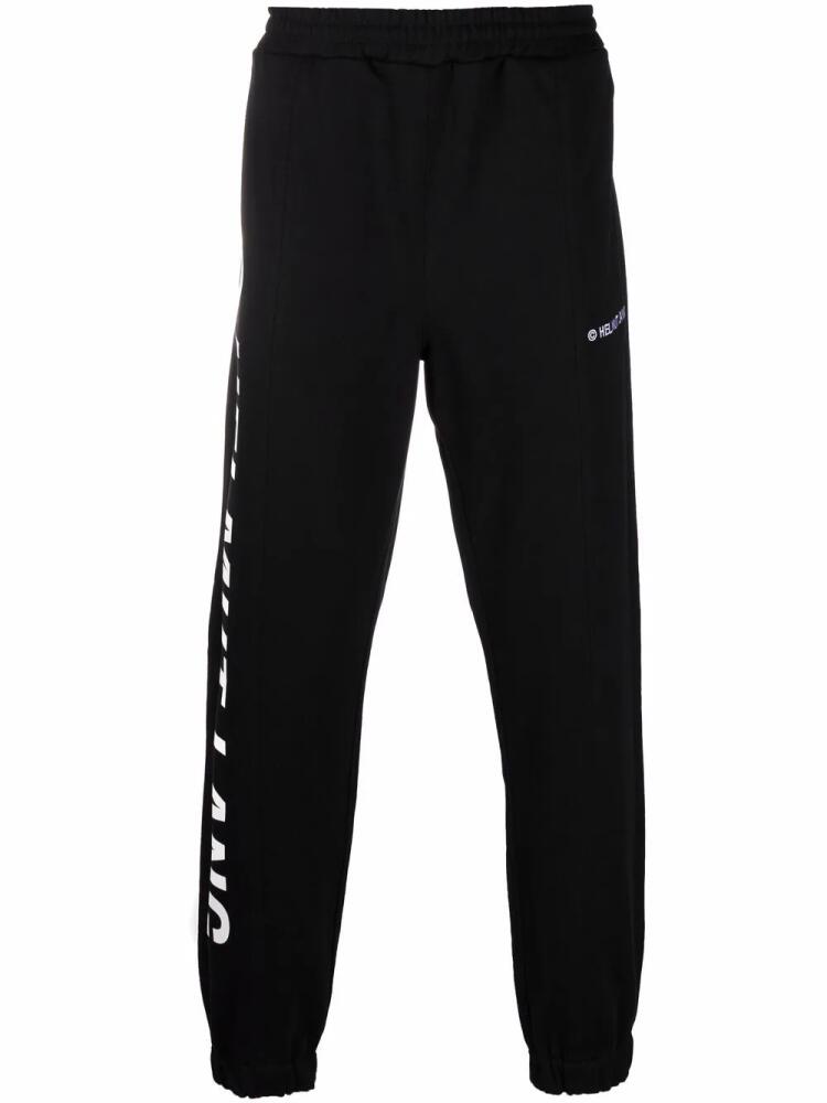 Helmut Lang logo-print sweatpants - Black Cover