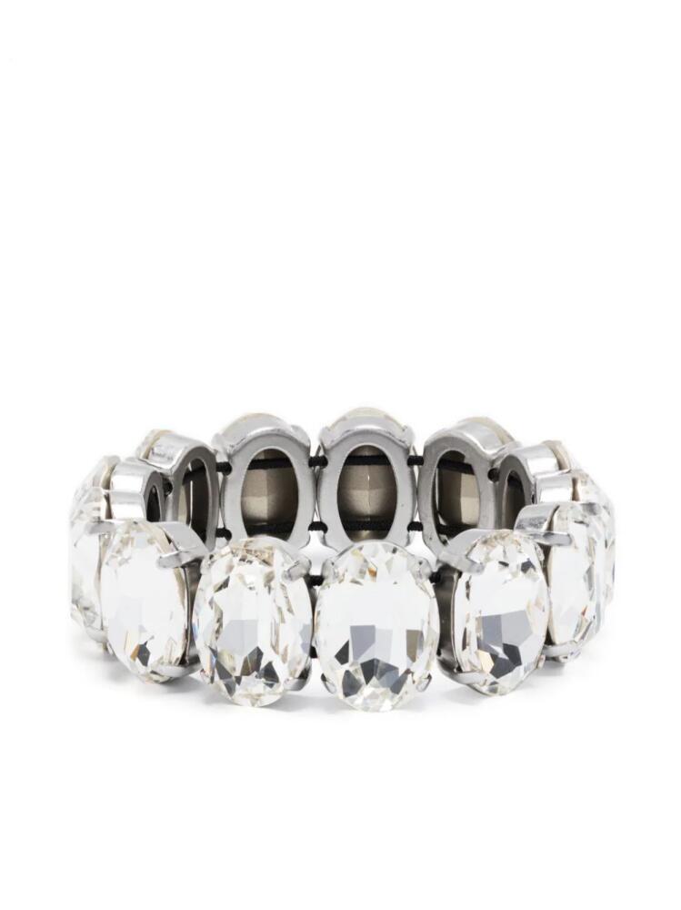 Forte Forte crystal-embellished slip-on bracelet - White Cover